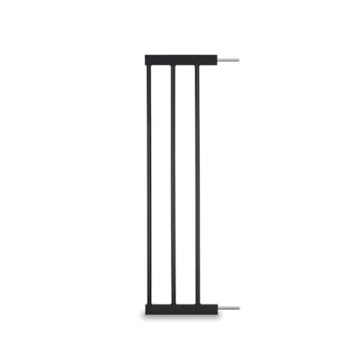 Image de hauck extension de 21 cm pour barrière sécurité enfant escalier, ext. clôtures chiens, porte bébé, compatible avec les enfants, sans trous, métal Noir
