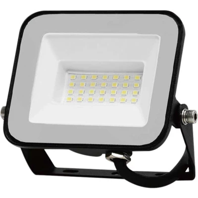 Afbeelding van V TAC VT 44030 B Zwarte LED Schijnwerper Samsung IP65 30W 2505 Lumen 6500K 5 Jaar