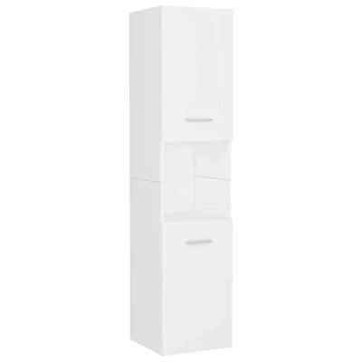 Afbeelding van vidaXL Badkamerkast, wit, 30 x 130 cm, bewerkt hout