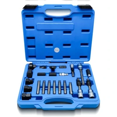Afbeelding van CCLIFE 23 stks Dynamo Gereedschap Dopsleutelset Bits Vrijloop Removal Tool Katrol