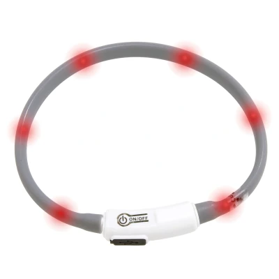 Afbeelding van Flamingo Visio Nera Halsband Honden;katten Kattenhalsband Led Zwart 35cm 1st 126115
