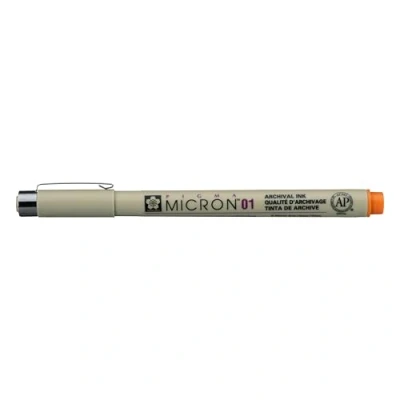 Afbeelding van Sakura Pigma Micron 01 pen oranje