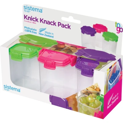 Afbeelding van Sistema To Go Set Van 3 Voorraaddoosjes Medium Knick Knack 138ml