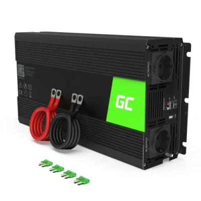 Afbeelding van GREEN CELL 24V Omvormer Naar 220V/230V 1500W(continu) Gemodificeerde Sinusgolf