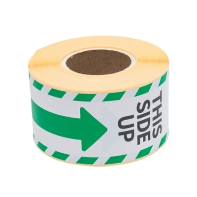 Afbeelding van Rillprint Etiketten This Side Up, Ft 46 X 125 Mm, Rol Van 250 Stuks Veiligheidsetiketten