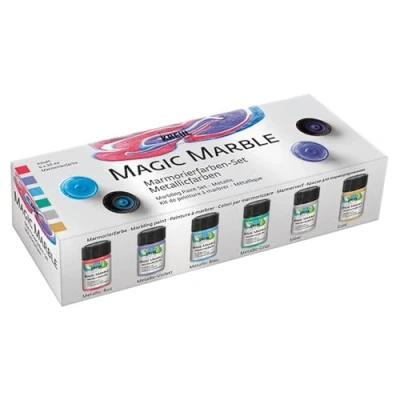 Afbeelding van Magic Marble, Metallic Kleuren, 20 ml, 6 Fles