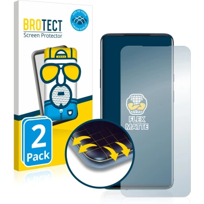 Afbeelding van BROTECT Screenprotector voor OnePlus 7T Pro Folie Beschermfolie matte volledig dekking (2 Stuks)