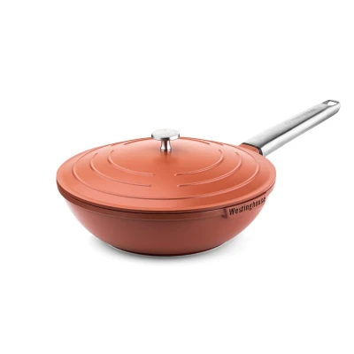 Afbeelding van Westinghouse Wokpan Performance Rebel Red ø 28 cm Standaard anti aanbaklaag