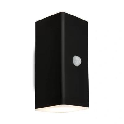 Afbeelding van Briloner Lampe d&#039;extérieur Kona Bewegingsmelder Schemersensor oplaadbare batterij USB opladen spatwater bescherming 15,5 x 6,5 8,5 cm Zwart