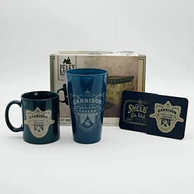 Image de Coffret Cadeau Peaky Blinders Verre Sous Mug The Garrison