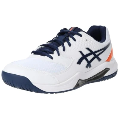 Afbeelding van Asics Geldedicate 8 Tennisschoenen voor alle ondergronden, Heren, Maat: 49, White/black Imitatieleer/ textiel