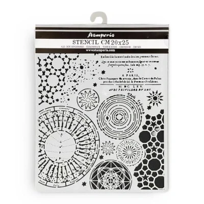 Afbeelding van Stamperia Dikke sjablonen voor scrapbooking, albums, kaarten, bullet journal, enz. Flexibel materiaal, gemakkelijk schoon te maken, perfect vrije tijd, handwerk en geschenken (Fortune gemengde
