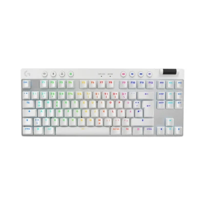 Afbeelding van Logitech G PRO X TKL LIGHTSPEED draadloos gaming toetsenbord wit DEU Touch