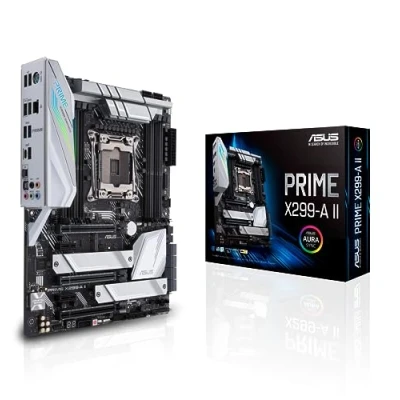 Image de ASUS PRIME X299 A II Carte mère ATX LGA2066 Socket Chipset USB C Gen2 3.2 Gen 1 2 Gigabit LAN audio HD (8 canaux)