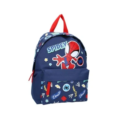 Afbeelding van mybagstory Kinderrugzak Spidey jongen blauw kind school kleuterschool schooltas voor jongens verstelbare bandjes cadeau idee 31 cm, blauw, kind,