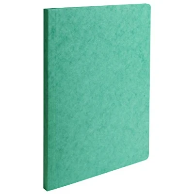 Image de Exacompta 11503H Lot de 50 Chemises à dos rainé 400 g/m² 24 x 32 cm pour A4 Vert