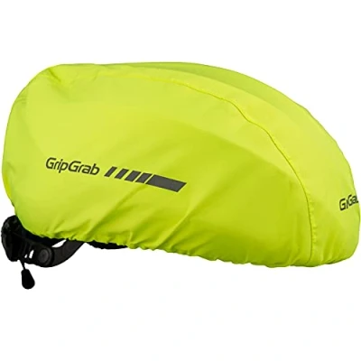 Afbeelding van GripGrab Waterproof Helm Cover Fietsen Helmovertrek Fietshelm Regenbescherming Oranje Hi Vis Unisex Maat One Size
