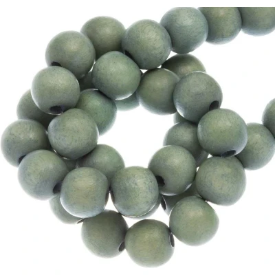 Afbeelding van Houten Kralen Vintage Look (6 mm) Misty (140 stuks)