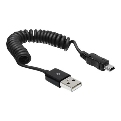 Image de Delock Câble USB (M) pour mini type B 60 cm bobiné noir