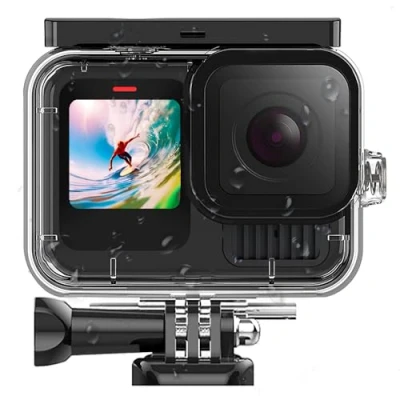 Afbeelding van MOJOGEAR Waterdichte case voor GoPro 13 Waterdicht tot 50 meter Speciaal ontworpen de Hero Geen kwaliteitsverlies Transparant