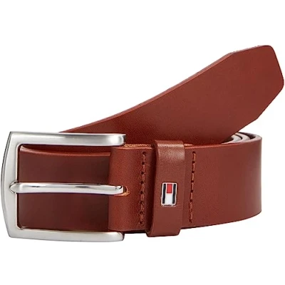 Image de Tommy Hilfiger New Denton 3.5 Belt Am0am08360 Homme Ceintures, Marron (Dark Tan), 110