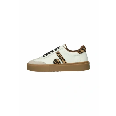 Afbeelding van Blackstone QUARTZ AUDEN EL280 White Leopard Sneaker (low) Dames Maat: 39