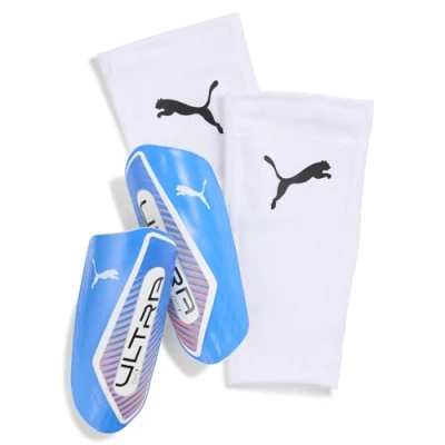 Afbeelding van ULTRA Twist Football Sleeve scheenbeschermers, Blauw/Rood/Wit, Maat L PUMA