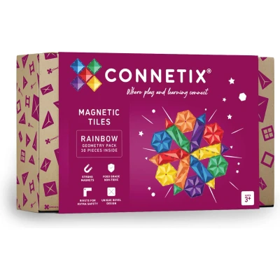 Afbeelding van Connetix magnetische tegels rainbow geometry 30st
