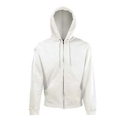 Afbeelding van Fruit of the Loom Sweatjack met capuchon, Wit, XL