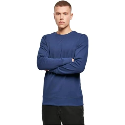 Afbeelding van Build your Brand Light Crew Sweatshirt BY010 Cobalt Blue