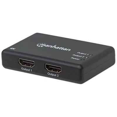 Afbeelding van Manhattan 207669 2 poorten HDMI splitter 4096 x 2160 Pixel Zwart
