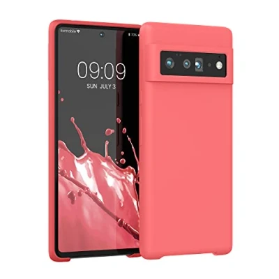 Afbeelding van kwmobile telefoonhoesje geschikt voor Google Pixel 6 Pro Hoesje met siliconen coating Smartphone case in dolce vita