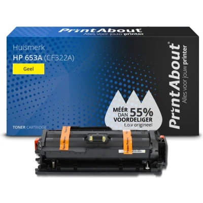 Afbeelding van Huismerk HP 653A (CF322A) Toner Geel