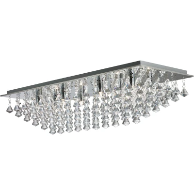 Afbeelding van Searchlight Hanna Plafondverlichting 83 X 33 20 Cm Chroom
