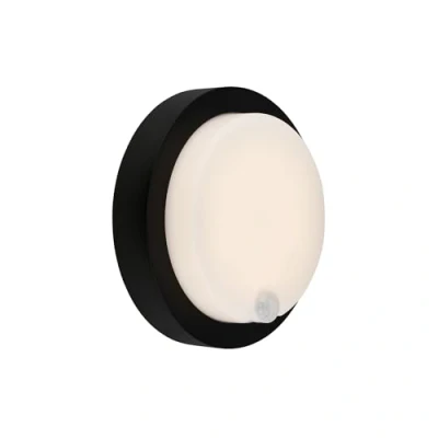 Afbeelding van BRILONER PULA LED buitenwandlamp op batterijen, sensor, zwart, LED, 4W