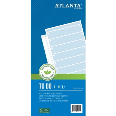 Afbeelding van Atlanta By Jalema, To Do, Ft 29,7 X 14 Cm, Large Bedrijfsformulieren
