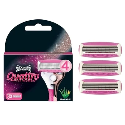 Afbeelding van Wilkinson Quattro Voor Vrouwen Scheermesjes 3 Stuks