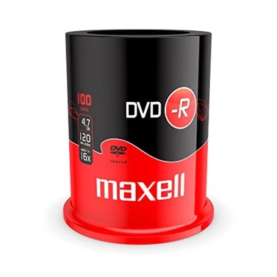 Afbeelding van Maxell DVD R Capaciteit 4,7 GB/120 min, snelheid 16 x 100 stuks