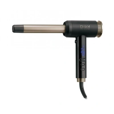 Afbeelding van Diva Pro Air Curl Black Haibu by Kapperskorting.com