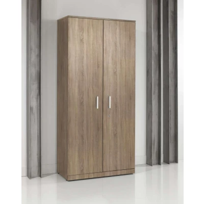 Afbeelding van Draaideurkast hout Chief 200x90x42cm Robson Eiken