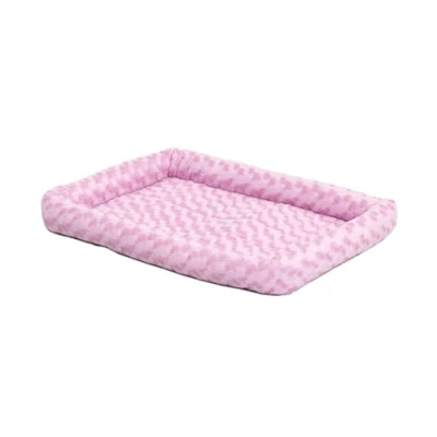 Afbeelding van MidWest Homes for Pets 60,96 cm lange honden of kattenkussen met comfortabele nekrol, ideaal voor kleine hondenrassen, roze, model 40224 PK
