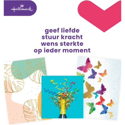 Afbeelding van Hallmark Navulset Wenskaarten, Blanco, Pak Van 8 Stuks Wenskaarten