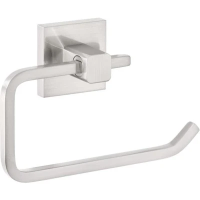 Afbeelding van Tesa Exxclusiv Toiletrolhouder zonder klep 13.5x15.5x8.5cm boren Zelfklevend Metaal roestvrij staal