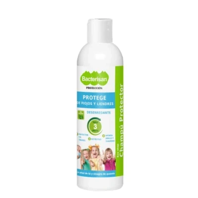 Afbeelding van BACTERISAN Beschermende ontwarrende shampoo, 250 ml, beschermt tegen luizen en neten, dagelijkse shampoo met theeboom.