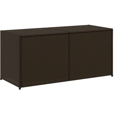 Afbeelding van Tuinbox 283 L poly rattan bruin