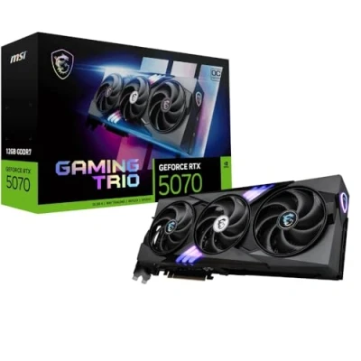 Afbeelding van MSI NVIDIA GeForce RTX 5070 12G Gaming Trio OC grafische kaart GDDR7 192 Bits, PCIe Gen 5, DLSS 4, DP 2.1 x 3, HDMI 1