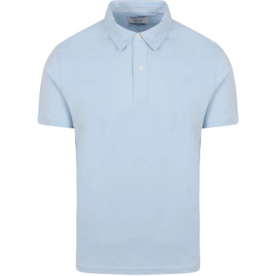 Afbeelding van King Essentials The James Poloshirt Lichtblauw maat S heren met Modern fit Pasvorm Katoen