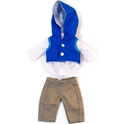 Afbeelding van Miniland 31639 poppenkledingset marineblauw 32 cm