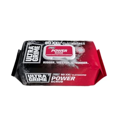 Afbeelding van Ultragrime Pro Power Scrub Wipes 80 st per verpakking