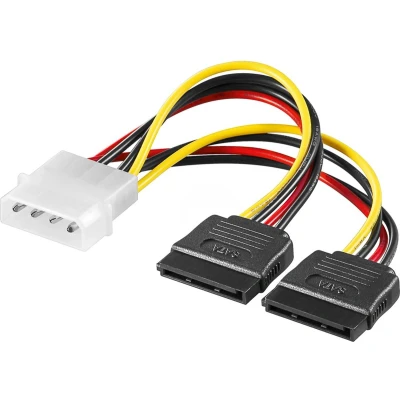 Afbeelding van Molex naar SATA kabel adapter 0.15 m Goobay